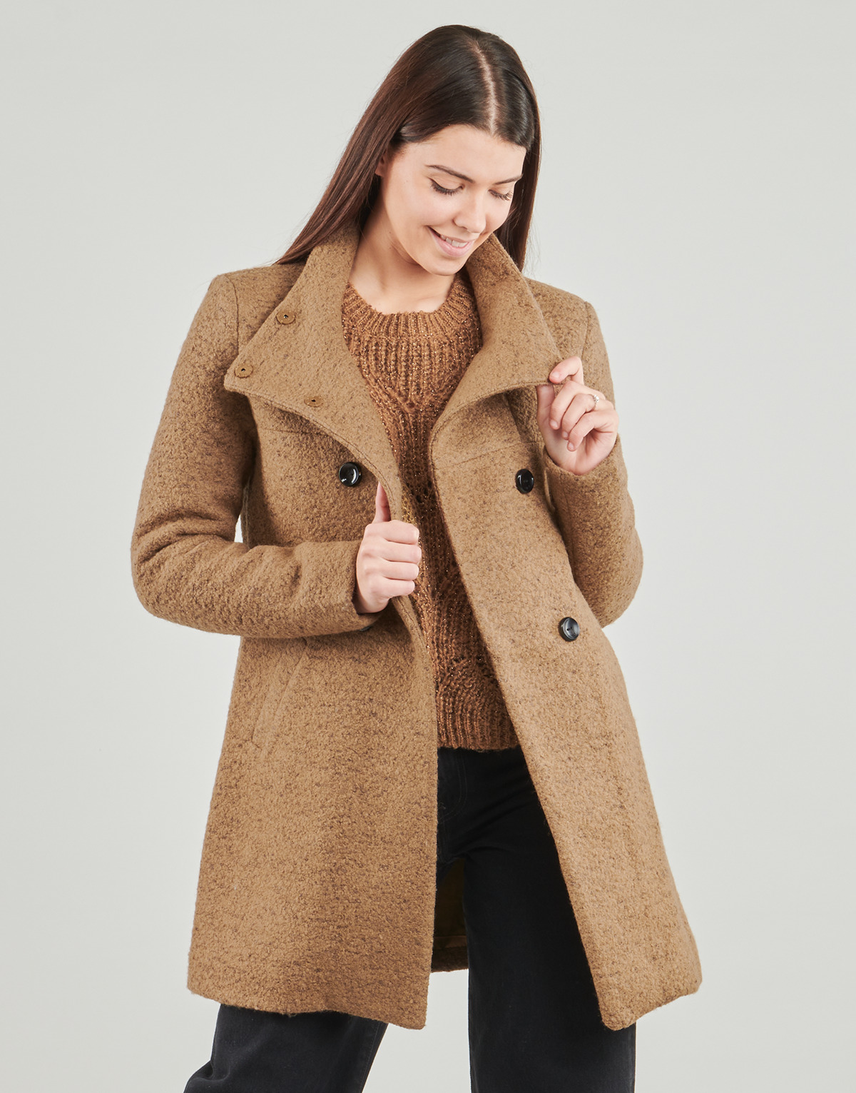 Only - ONLNEWSOPHIA WOOL - Brown