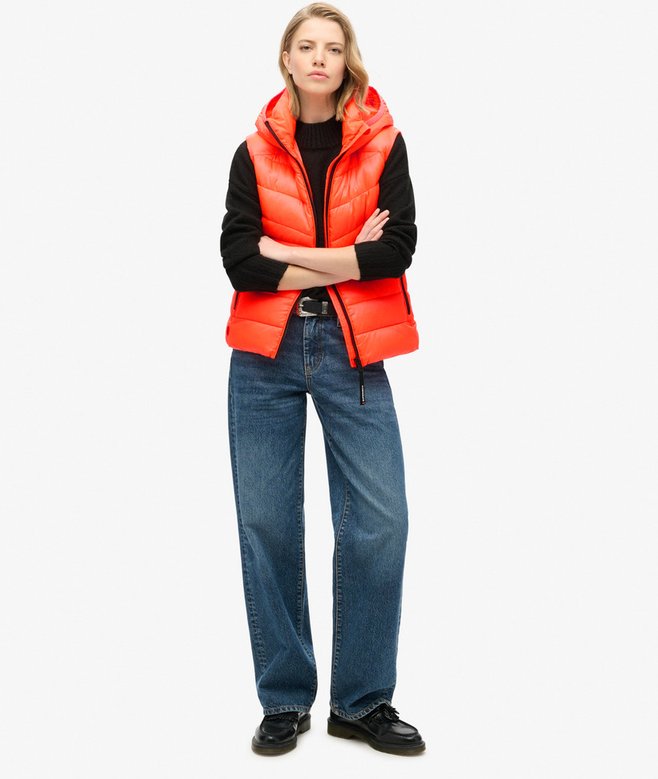 Hooded Fuji Quilt Padded Gilet
