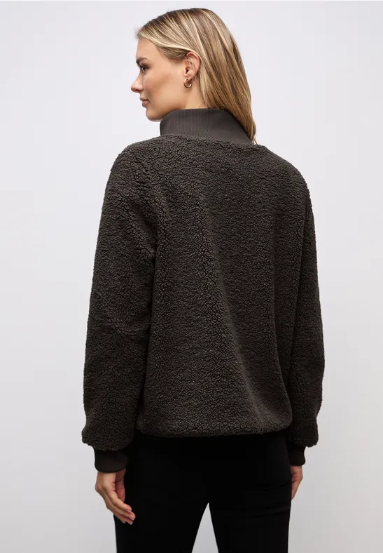 Teddy-Jacke mit Details