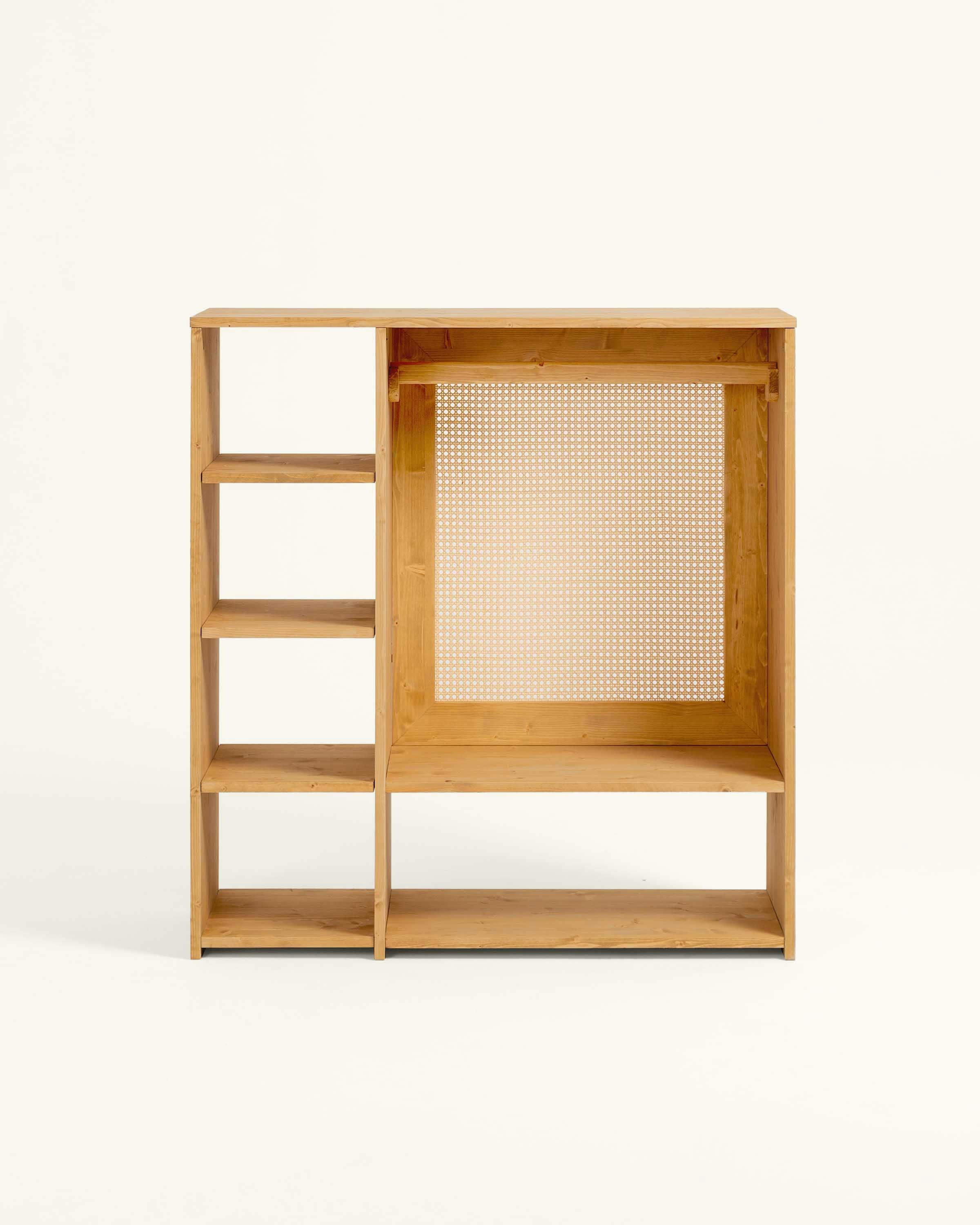 BLAI - Armoire Montessori en bois de couleur marron clair