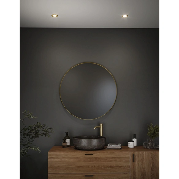 Einbauleuchte »Nova«, 2700 K, warmweiß, Aluminium, goldfarben, Set