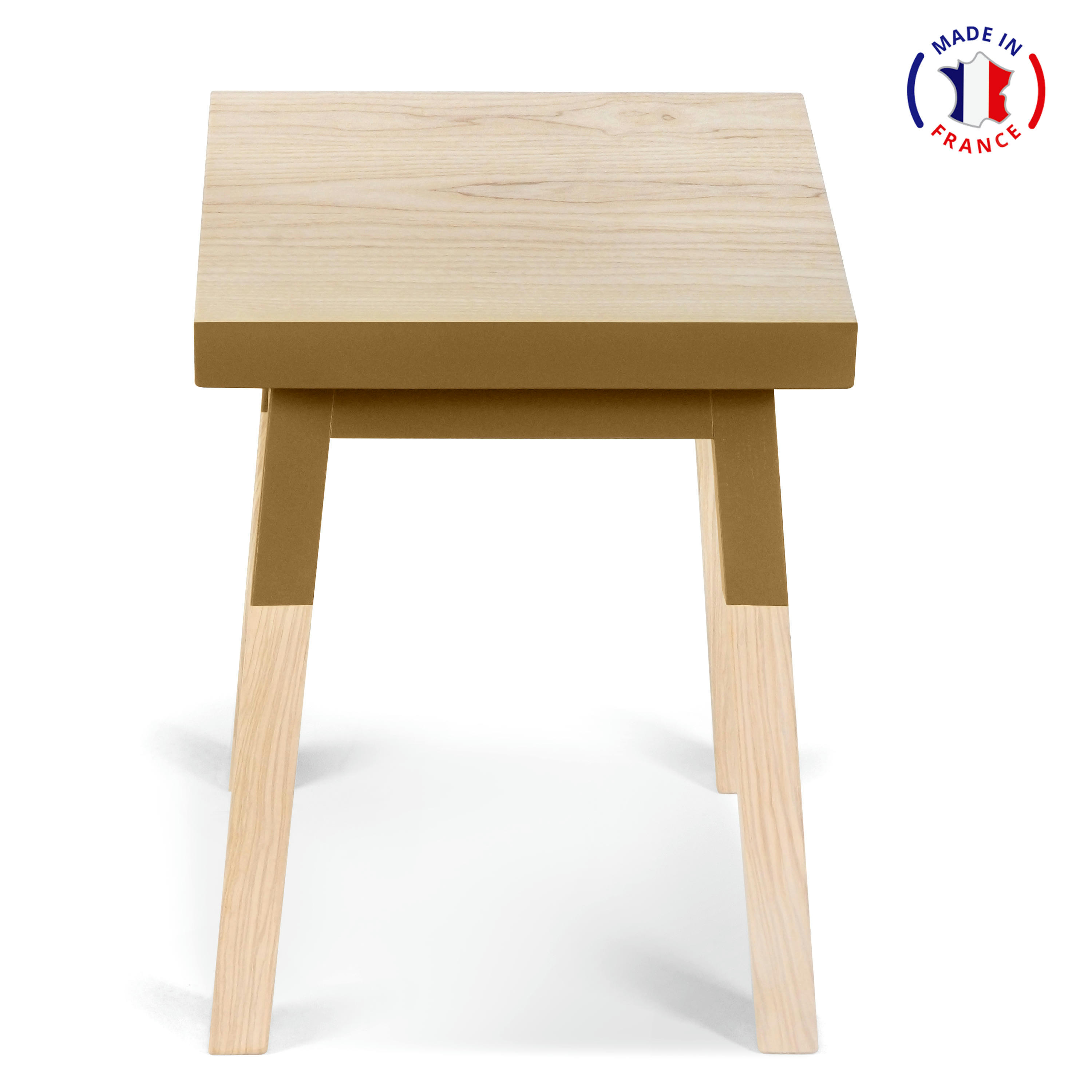 EGEE - 2 tabourets 100% frêne massif, assise 35 cm