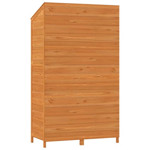 NNEVL Garden Shed Brown 102x52x174.5 cm Solid Wood Fir