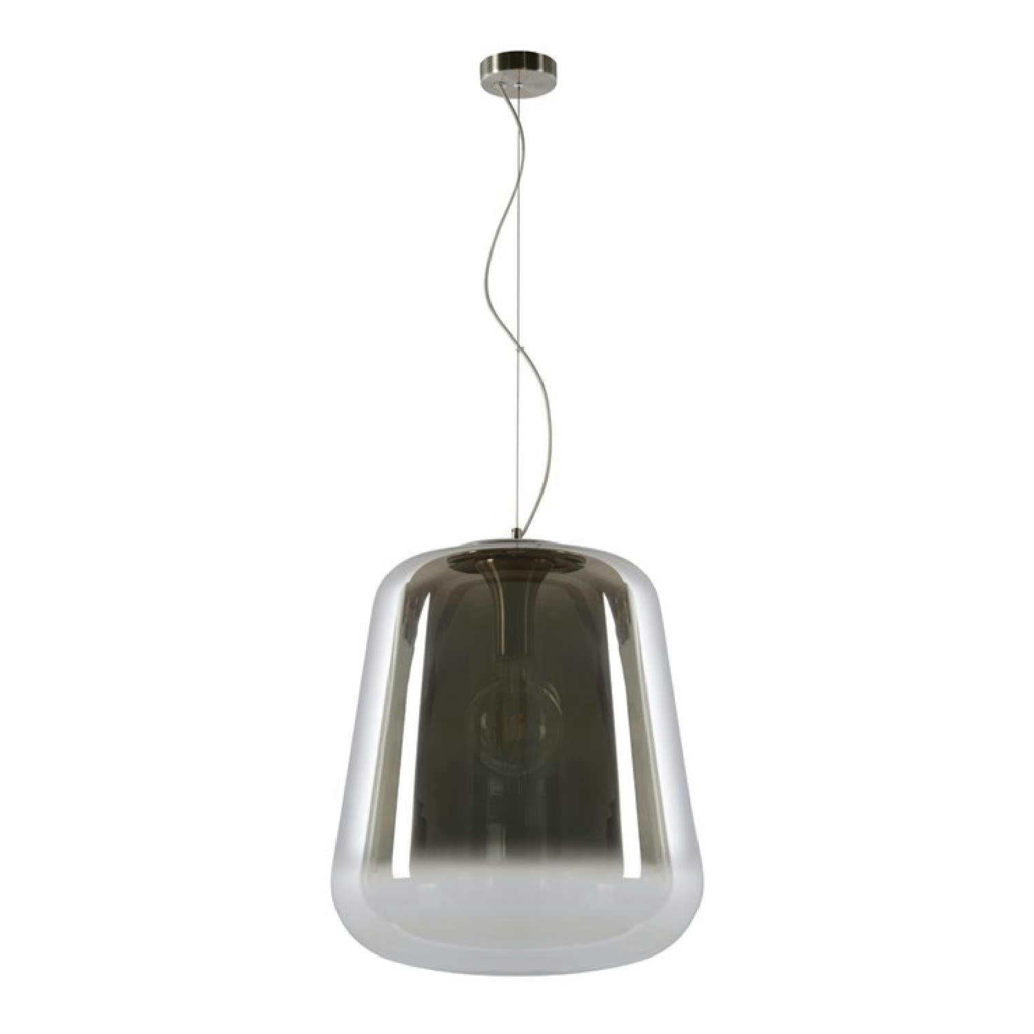 GLORIO - Suspension en verre fumé D45cm