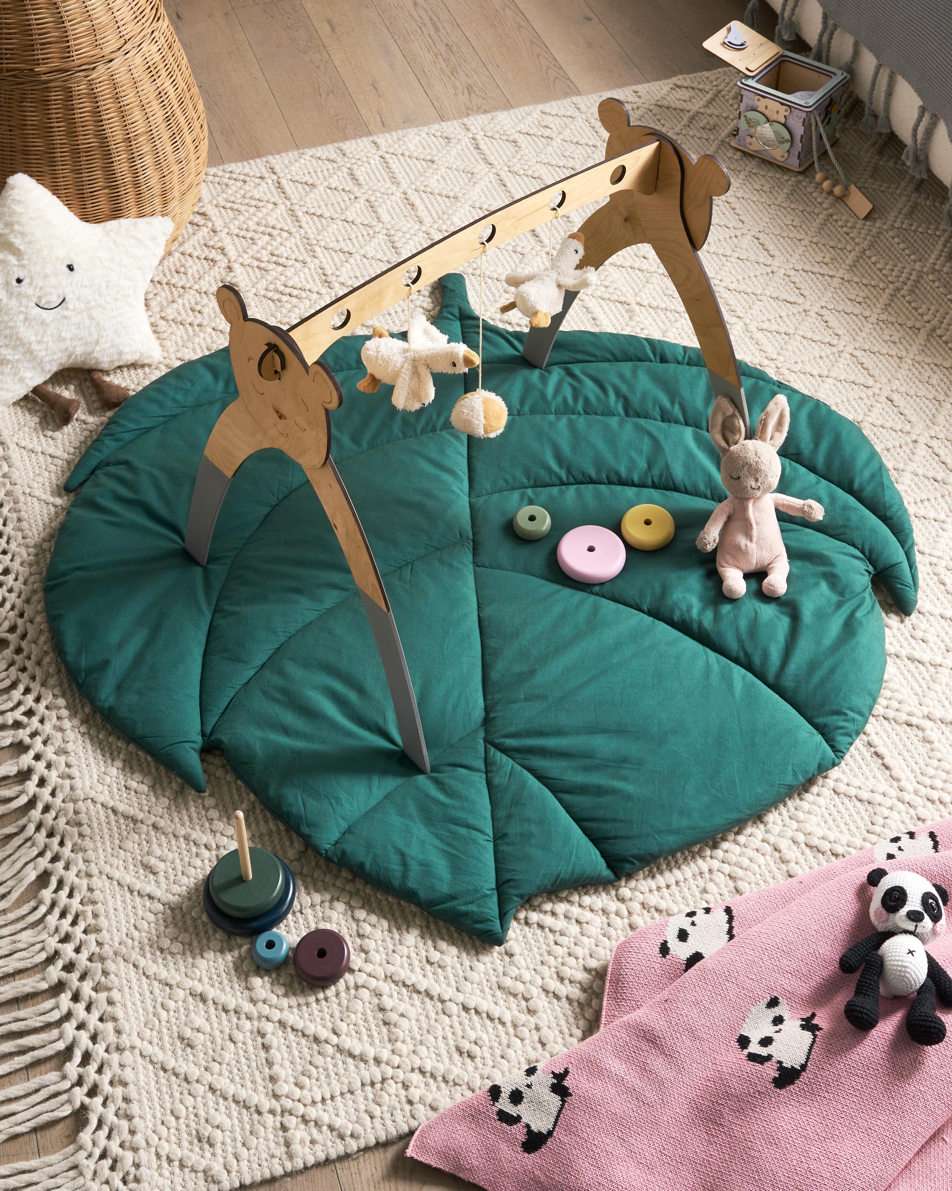 Kids Playmat OLIMP 110 x 110 cm Cotton Green