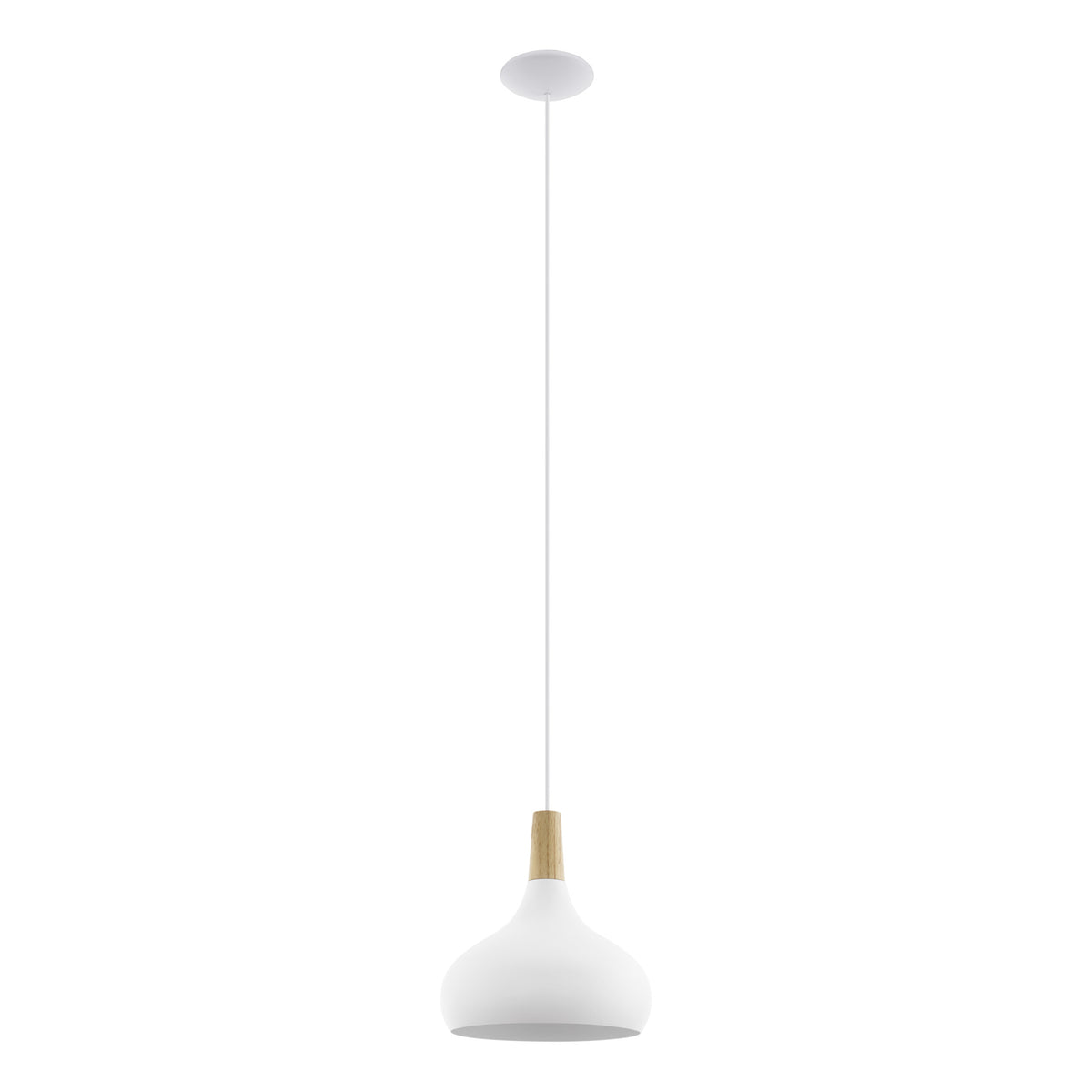 EGLO  hanglamp Sabinar - e27 - ø 28 cm - wit/bruin
