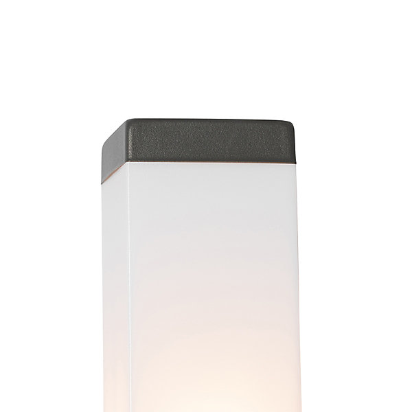 Applique murale extérieure moderne gris foncé avec opale - Malios