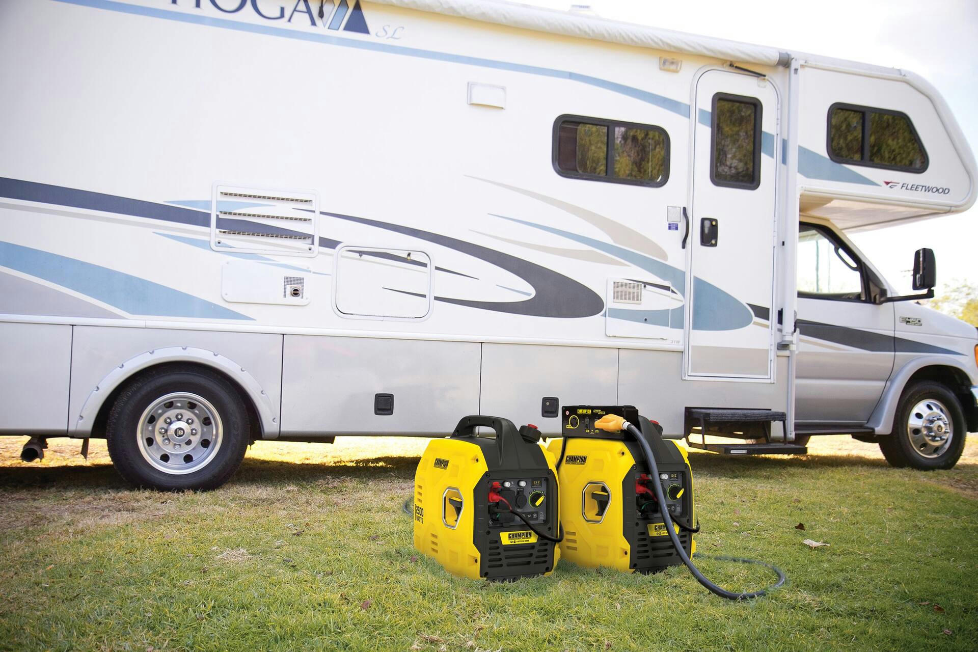 Champion Power Equipment Gasoline Powered 1850W/2500W Portable Recoil Inverter Generator