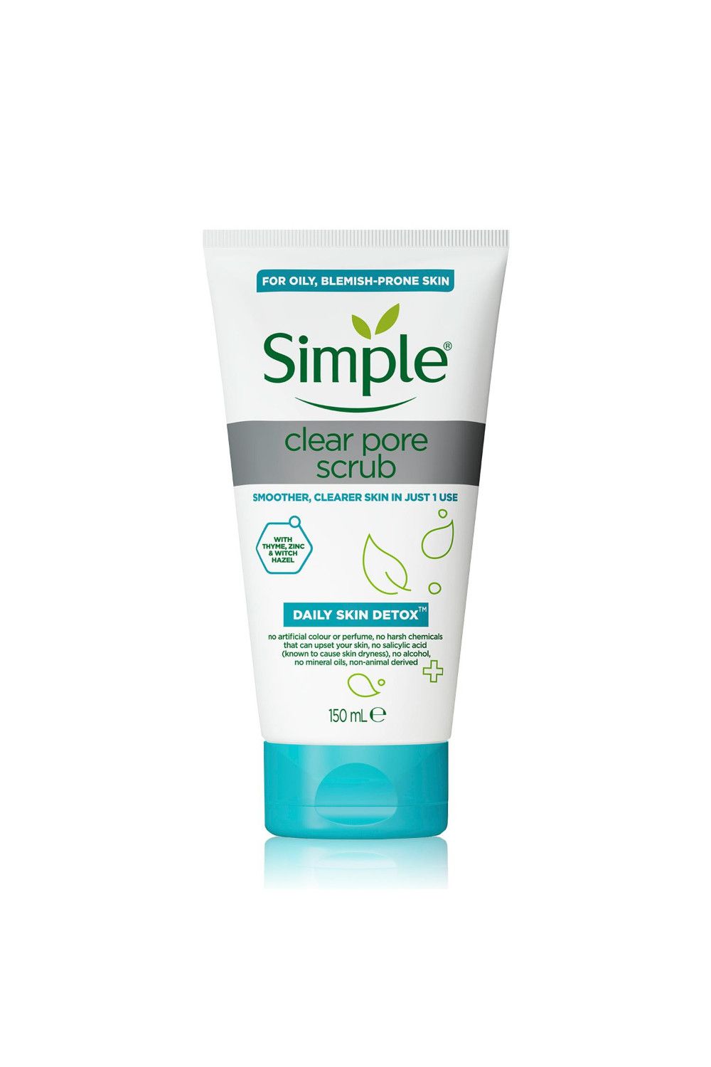 Simple Daily Skin Detox 'Pore Scrub', 3pk x 150ml