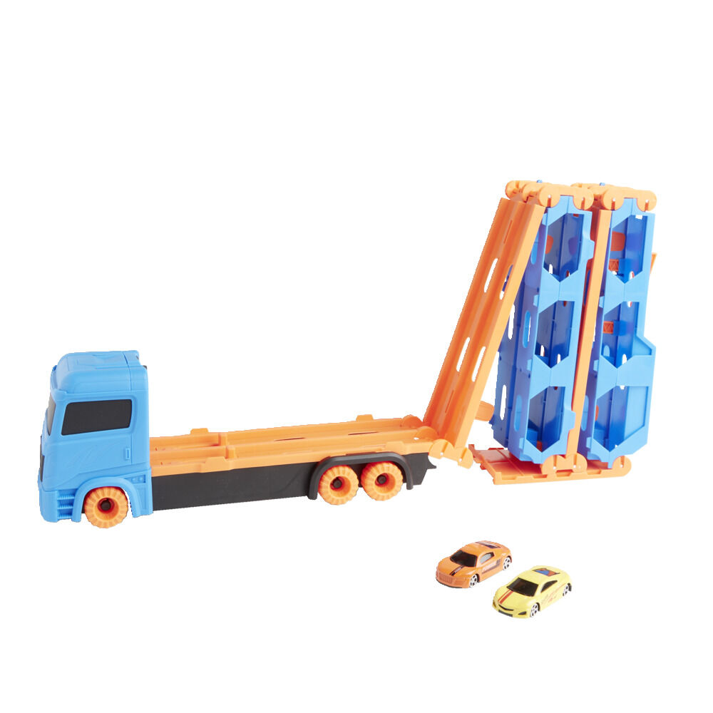 Ensemble camion et ses deux voitures