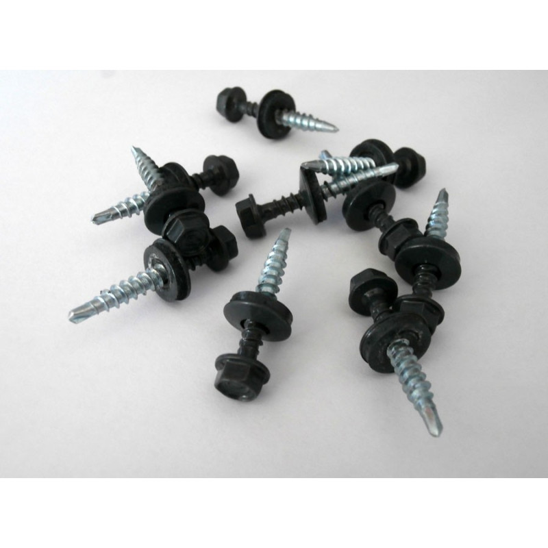 Vis autoforantes anthracite 35 mm 40 pièces Easy-tuile IKO
