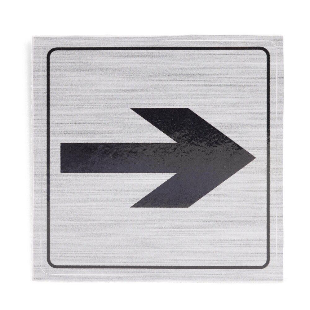 Signalétique adhésive "flèche directionnelle" - 8x8 cm