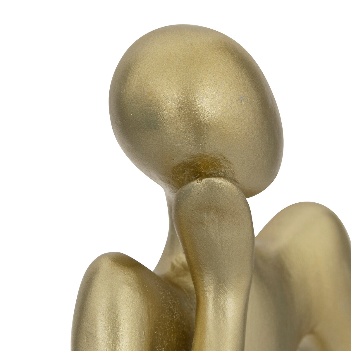 Set of 2 figurines "Femme" Resin, golden, h.17 cm