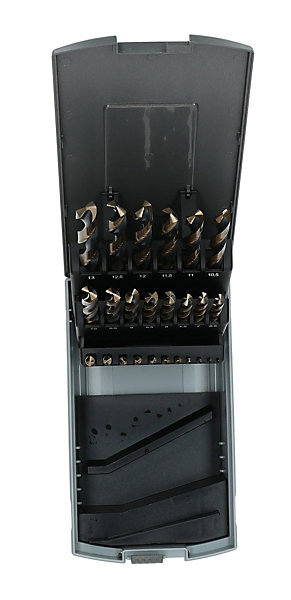 Coffret de 25 forets HSS taillés meulés M2 135 - HANGER - 155193
