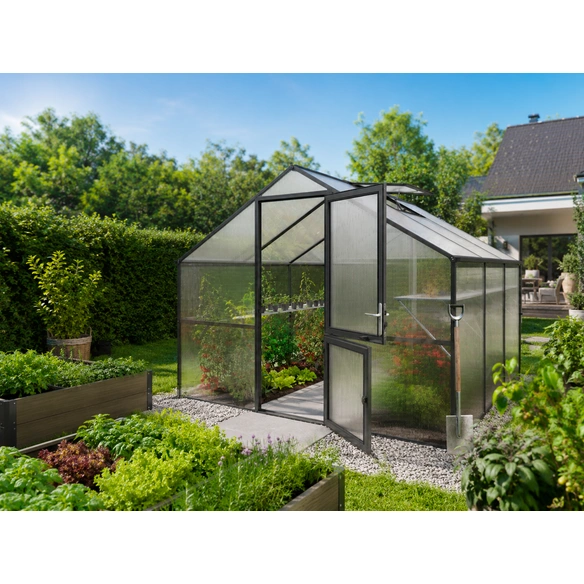 Gewächshaus »Orchidee«, 9,6 m², Kunststoff/Aluminium, winterfest