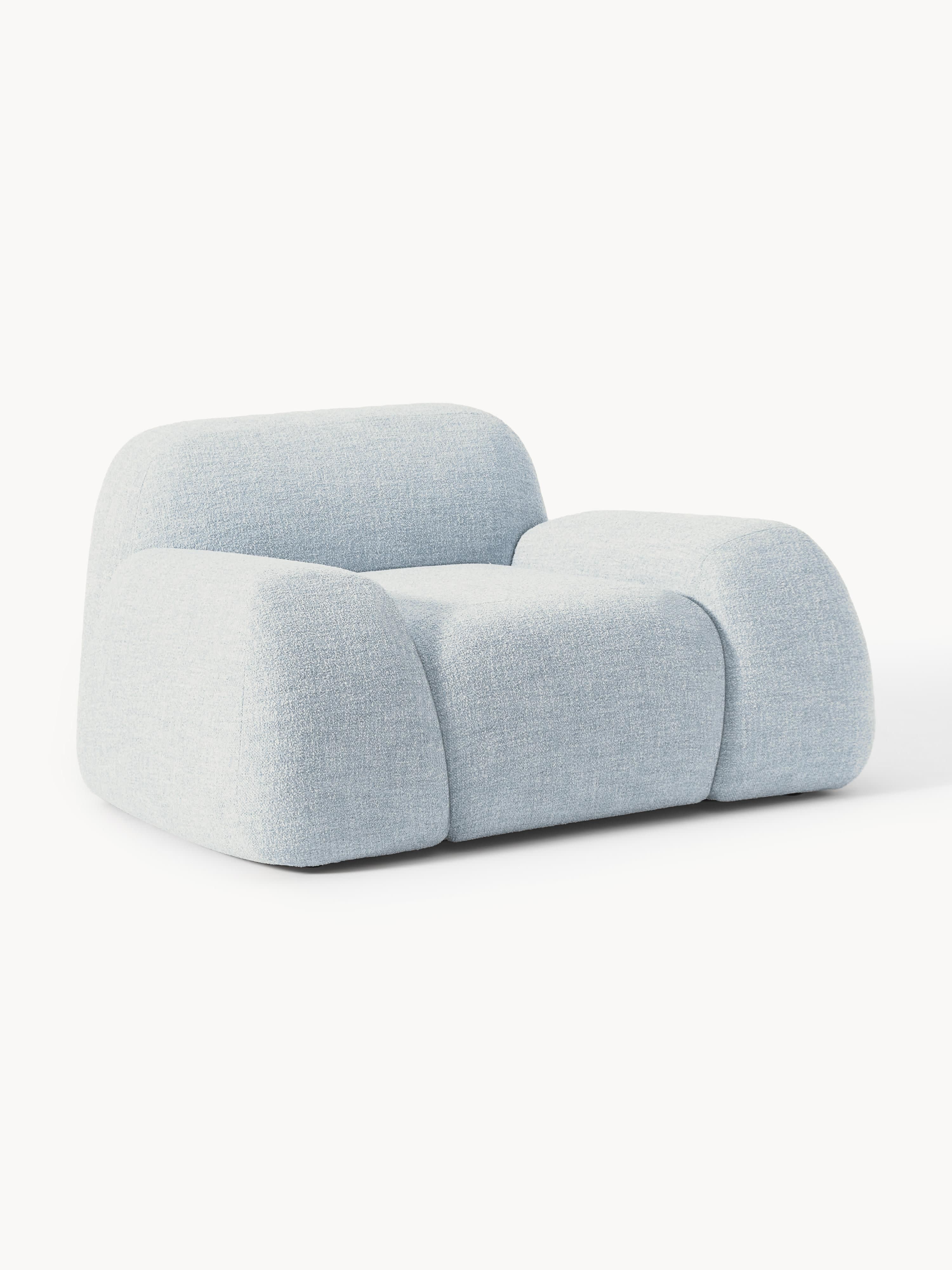 Bouclé-Loungesessel Wolke