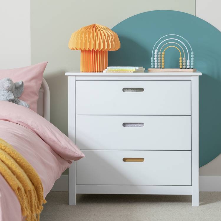 Habitat Kids Ronnie 3 Drawer Chest - White