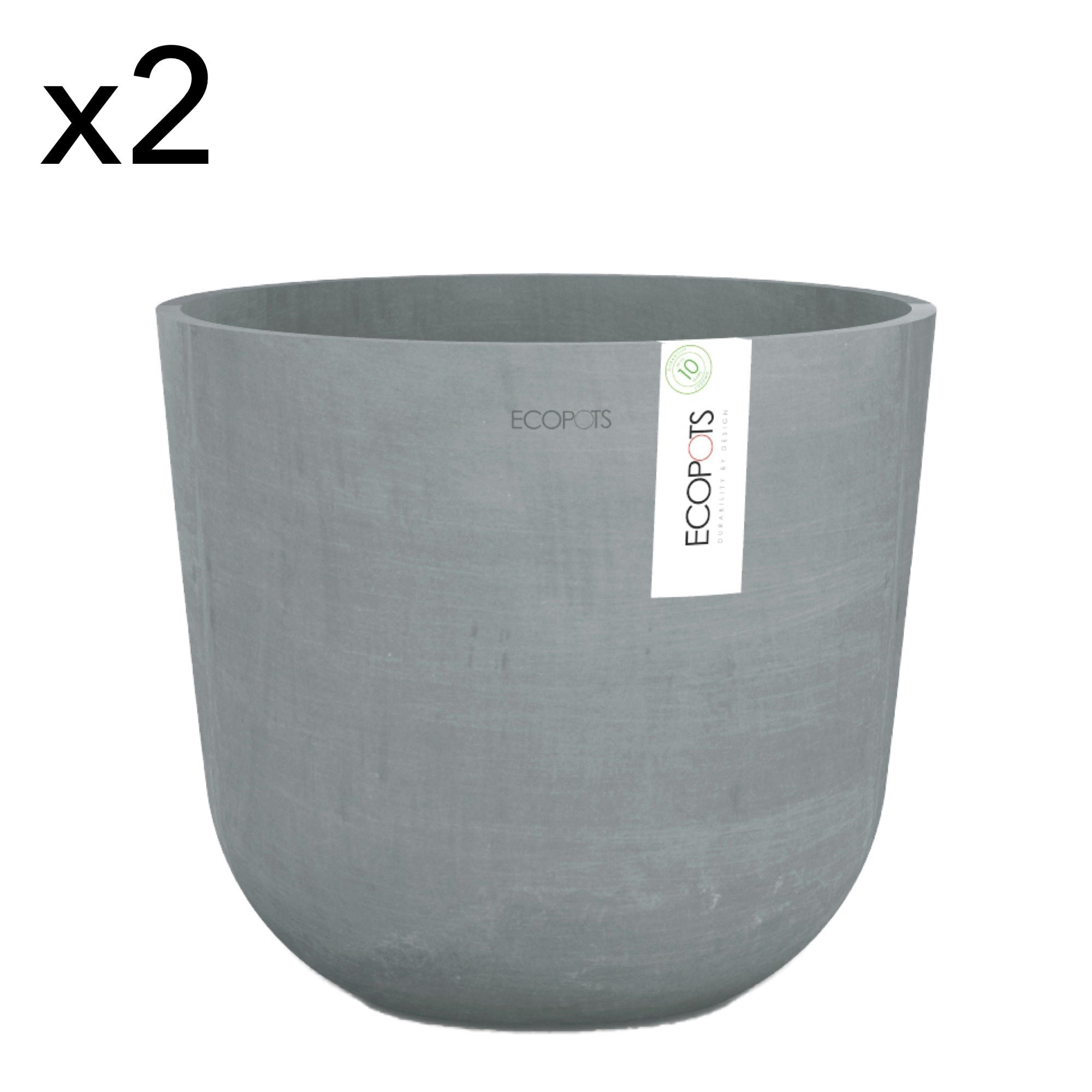 OSLO - Pots de fleurs terracotta D25 - lot de 2