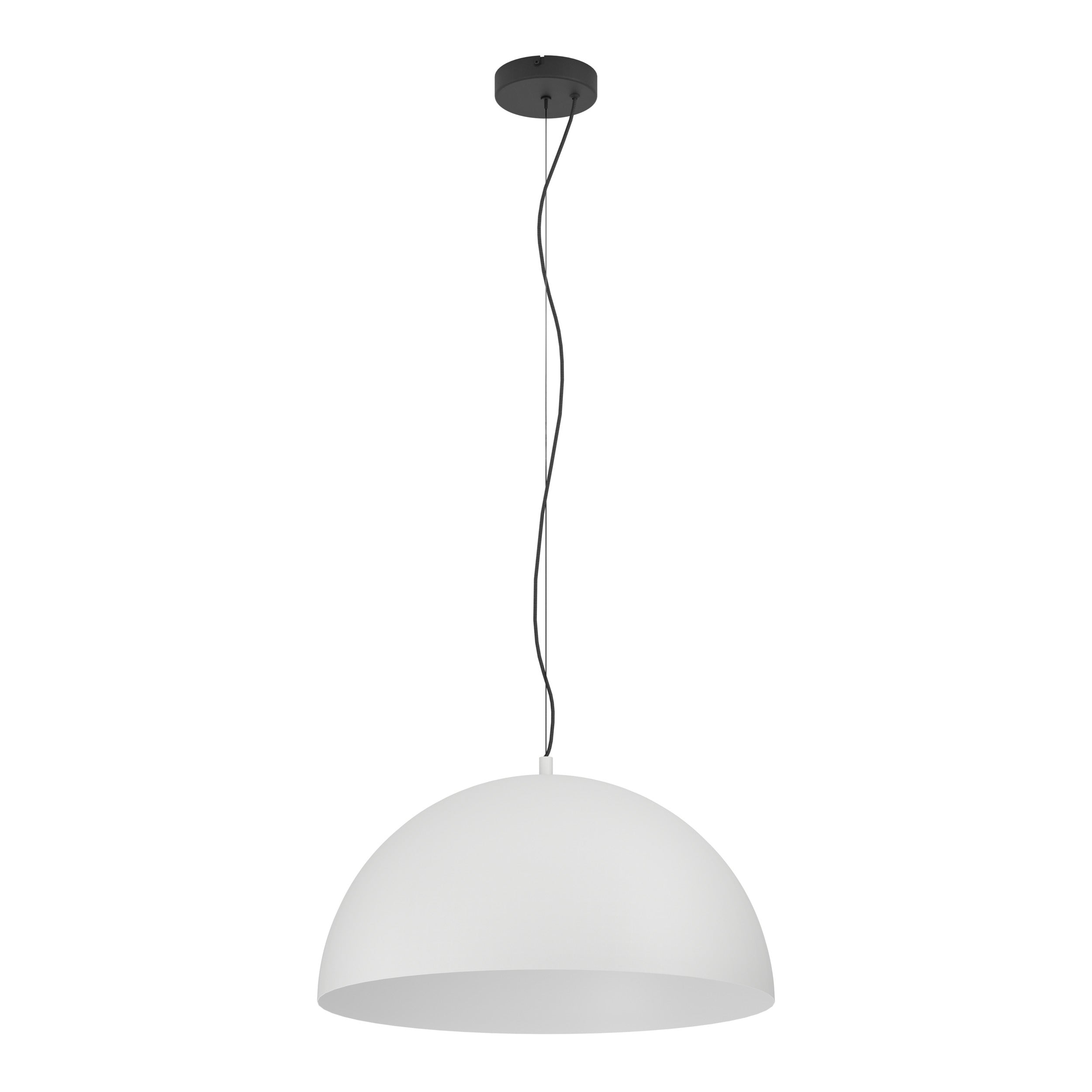 EGLO hanglamp Gaetano 1 - e27 - ø 53,5 cm - grijs/wit