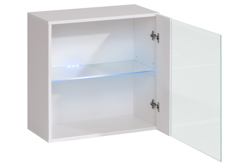 Witryna wisząca czarny połysk SWITCH 60 cm   LED