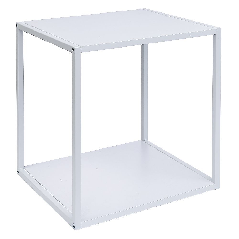 Structure Box Cube 35x30x35cm métal blanc