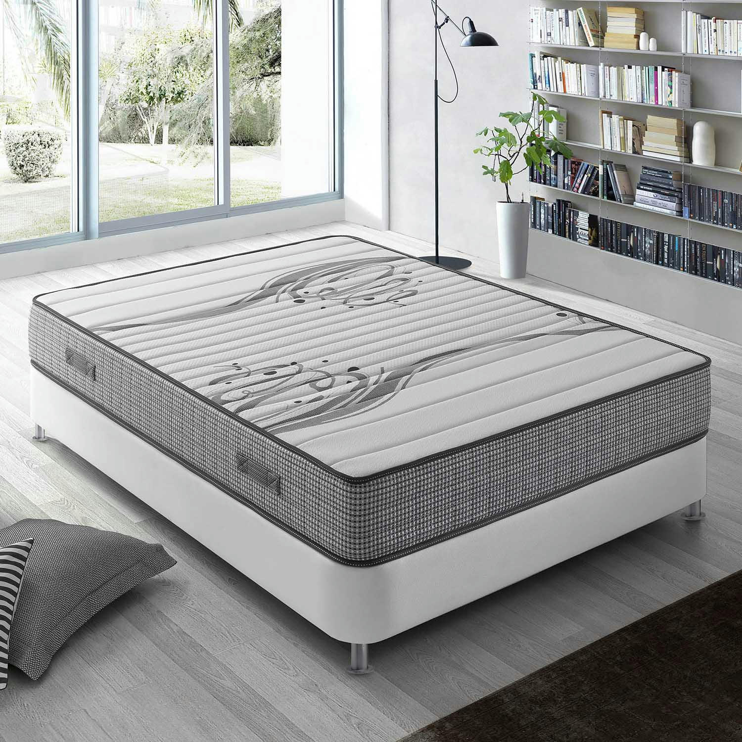 BOSTON - Matelas à mémoire de forme 90x190 cm, 22 cm épaisseur