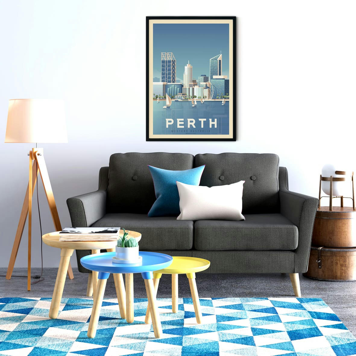 - Affiche Perth  50x70 cm