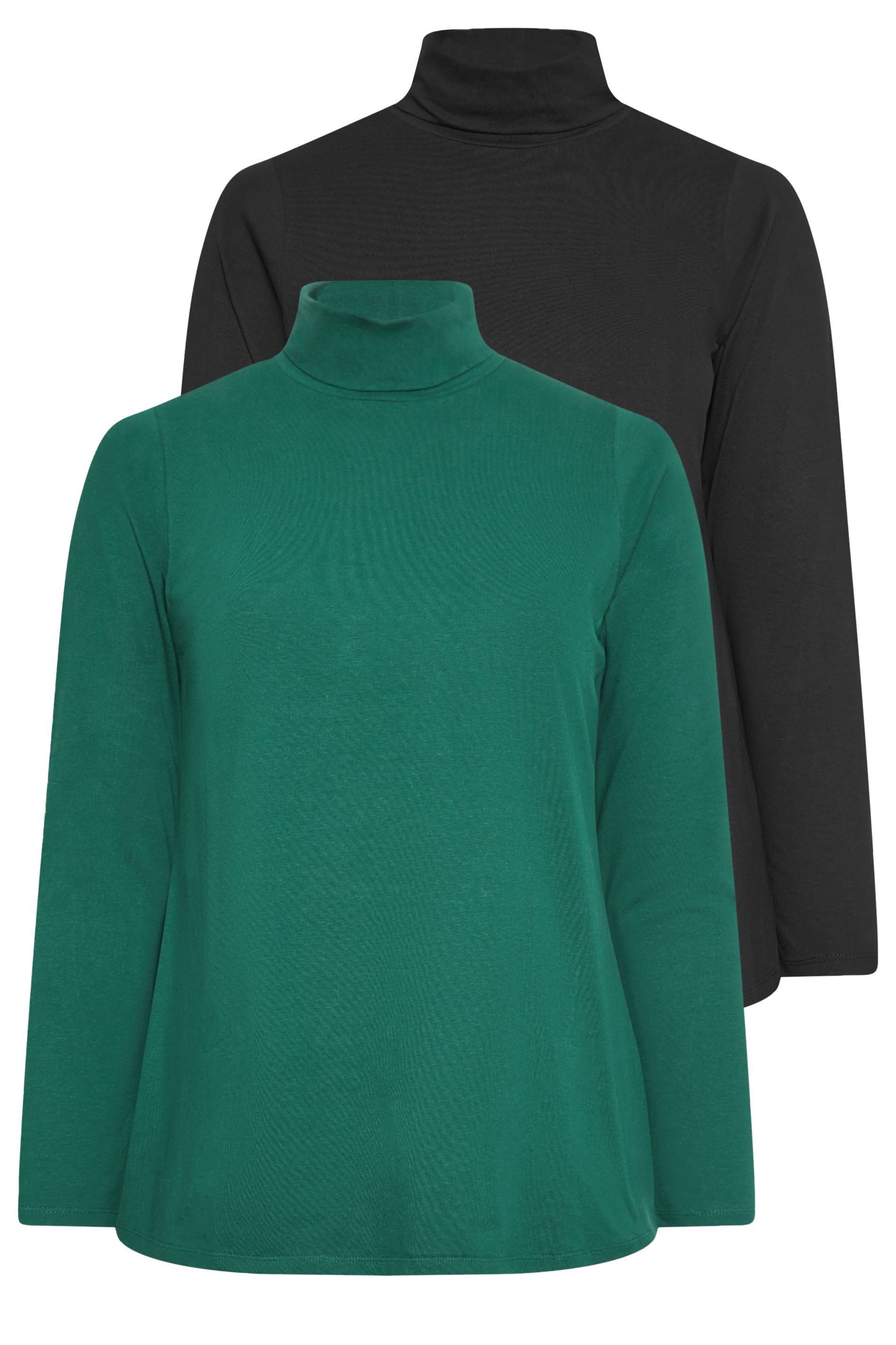 Yours 2 Pack Turtle Neck Tops