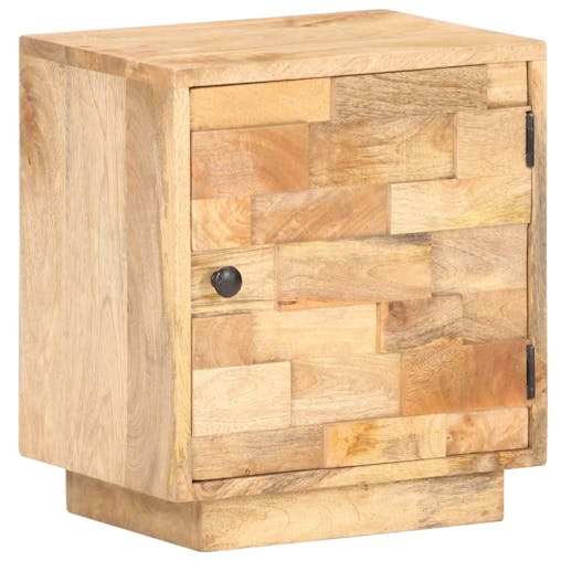NNEVL Bedside Cabinet 40x30x45 cm Solid Mango Wood