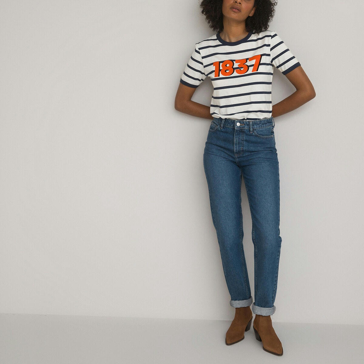 T-shirt col rond manches courtes