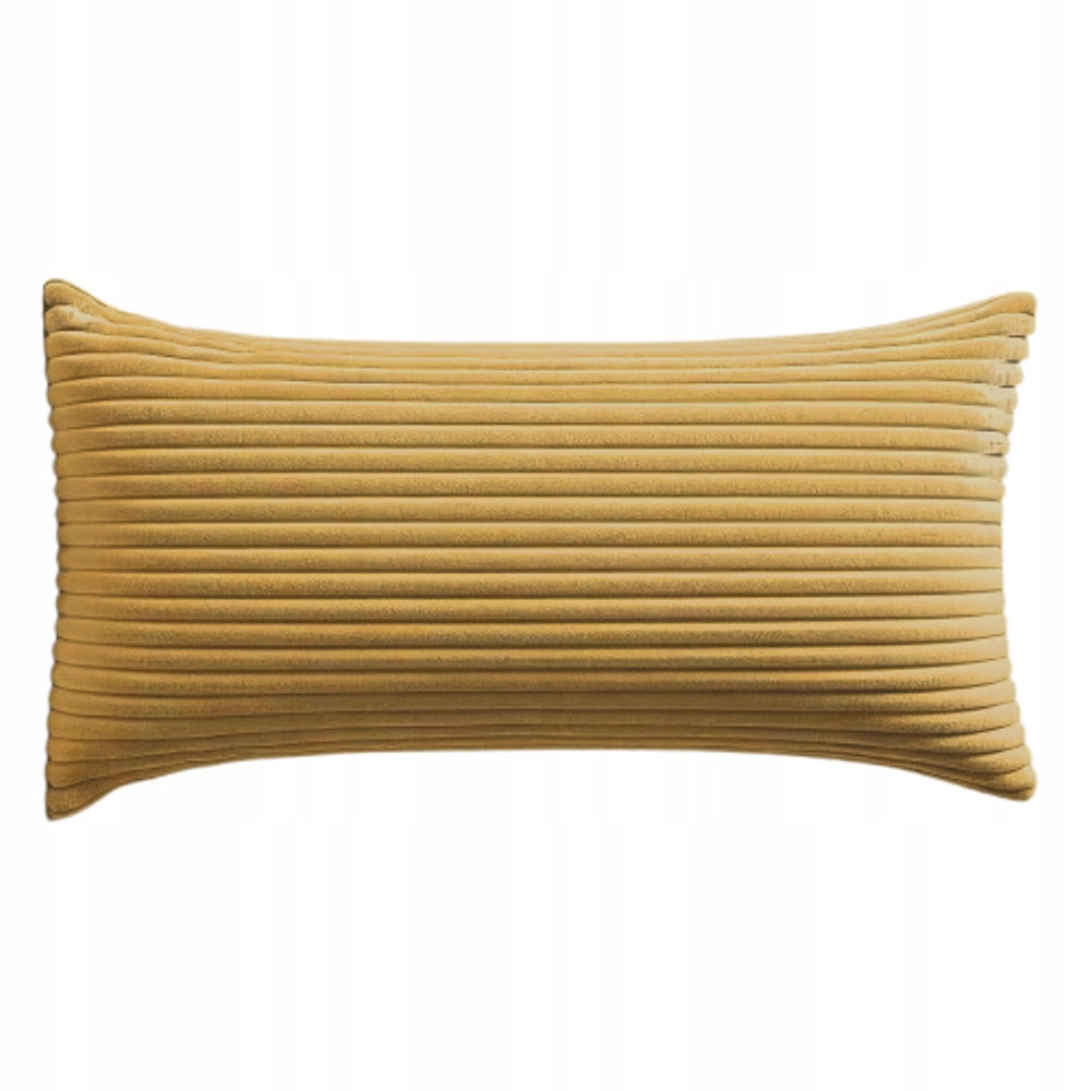Poszewki premium na poduszki 45x25cm welur sztruks MUSZTARDA