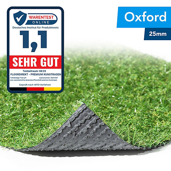 Gazon artificiel Premium Class Oxford, Hauteur: 25 mm, 200 x 450 cm