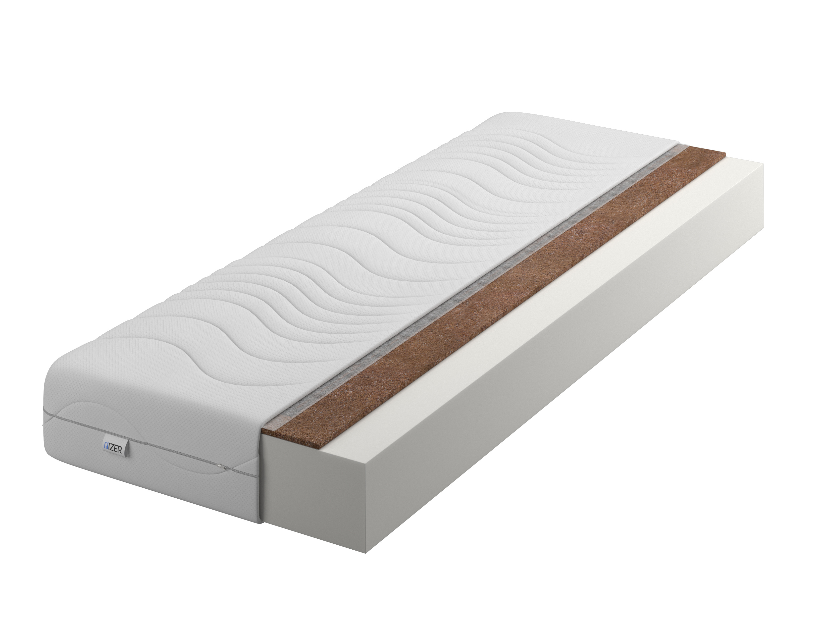 Materac piankowy70x200 10cm Comfort   Kokos| Dwustronny H3/H4