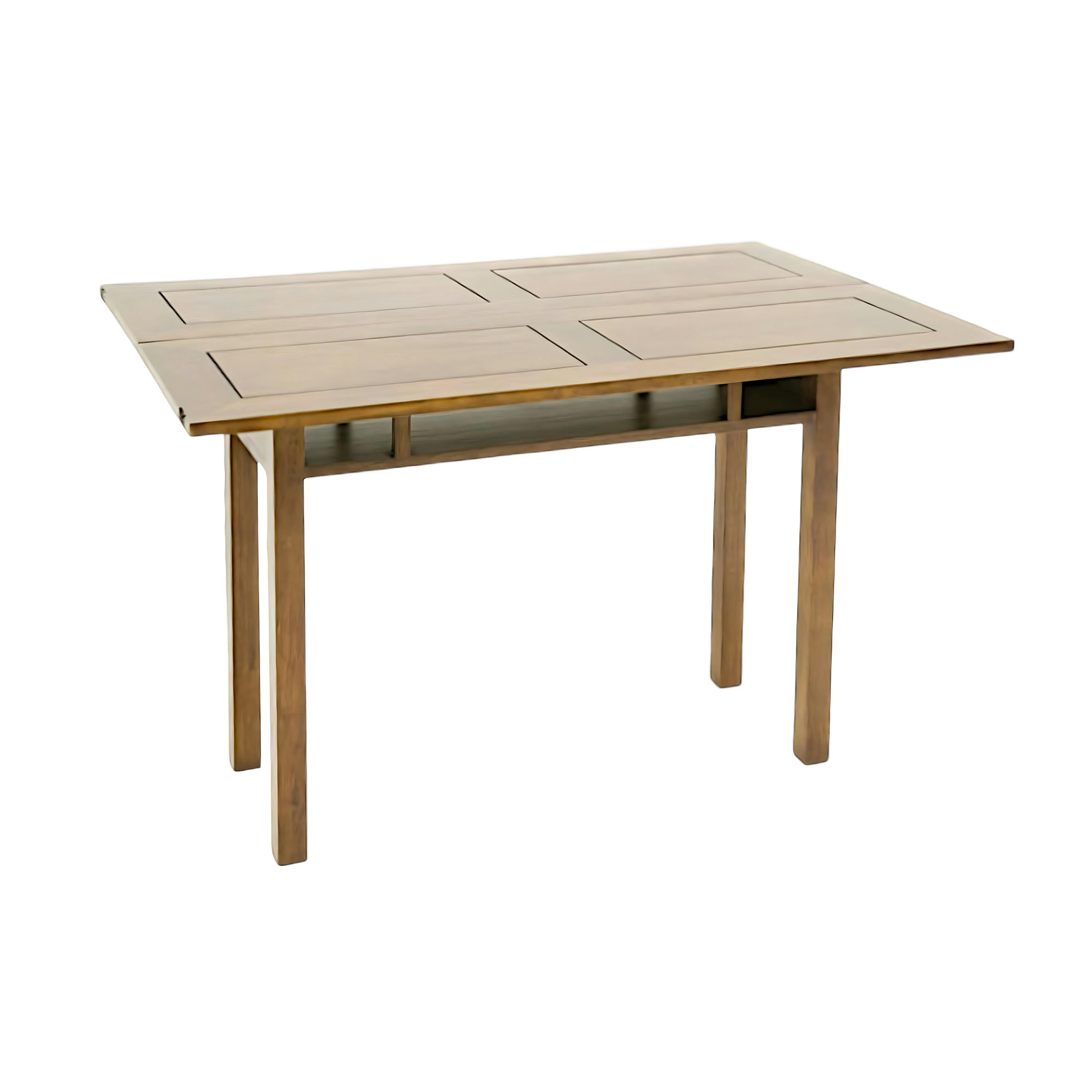 Console extensible en table repas hévéa 120cm HELENA