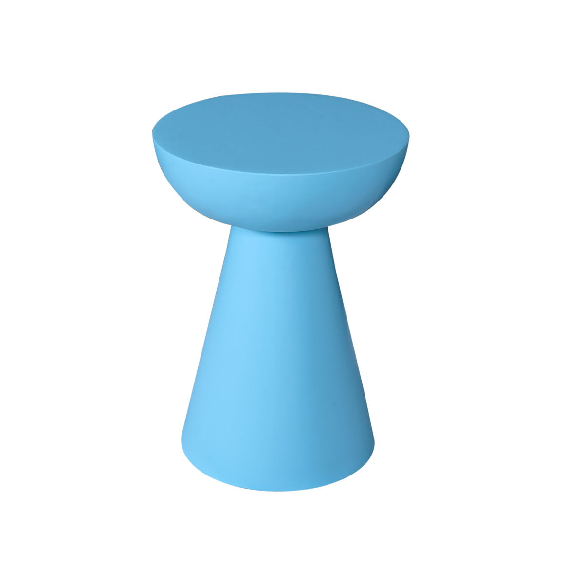 StarFurn Bijzettafel Owen - Rond Blauw Hout - 30x30x42cm