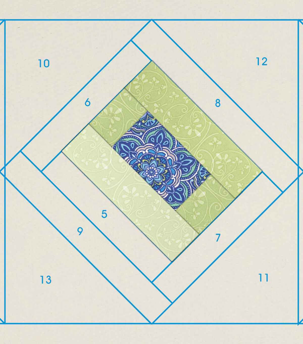 June Tailor Quilt As You Go Batting Table Runner Morning Blend