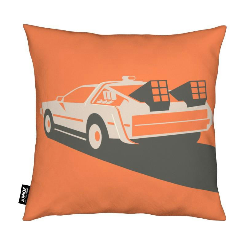 BACK TO THE FUTURE - Coussin en microfibre en  50x50
