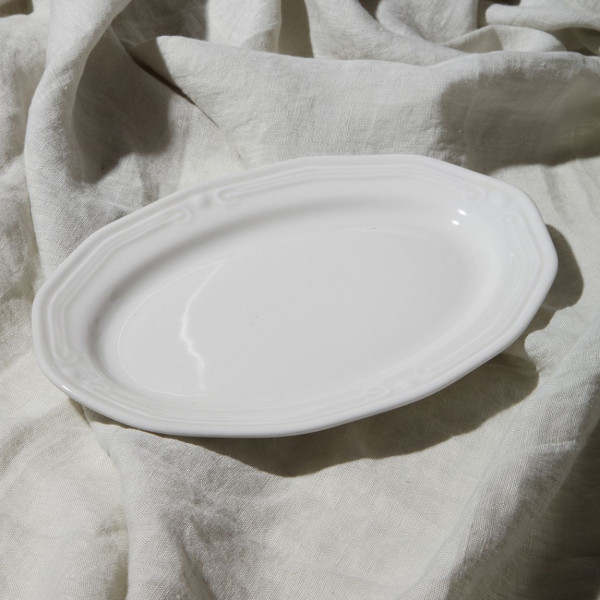 Półmisek Athenee porcelana biały do serwowania podłużny