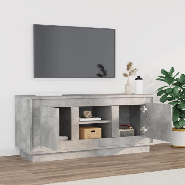 Szafka pod TV szarość betonu 102x35x45 cm