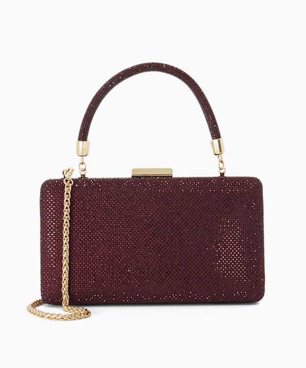 Beaut Berry - Diamante Handle Evening Bag