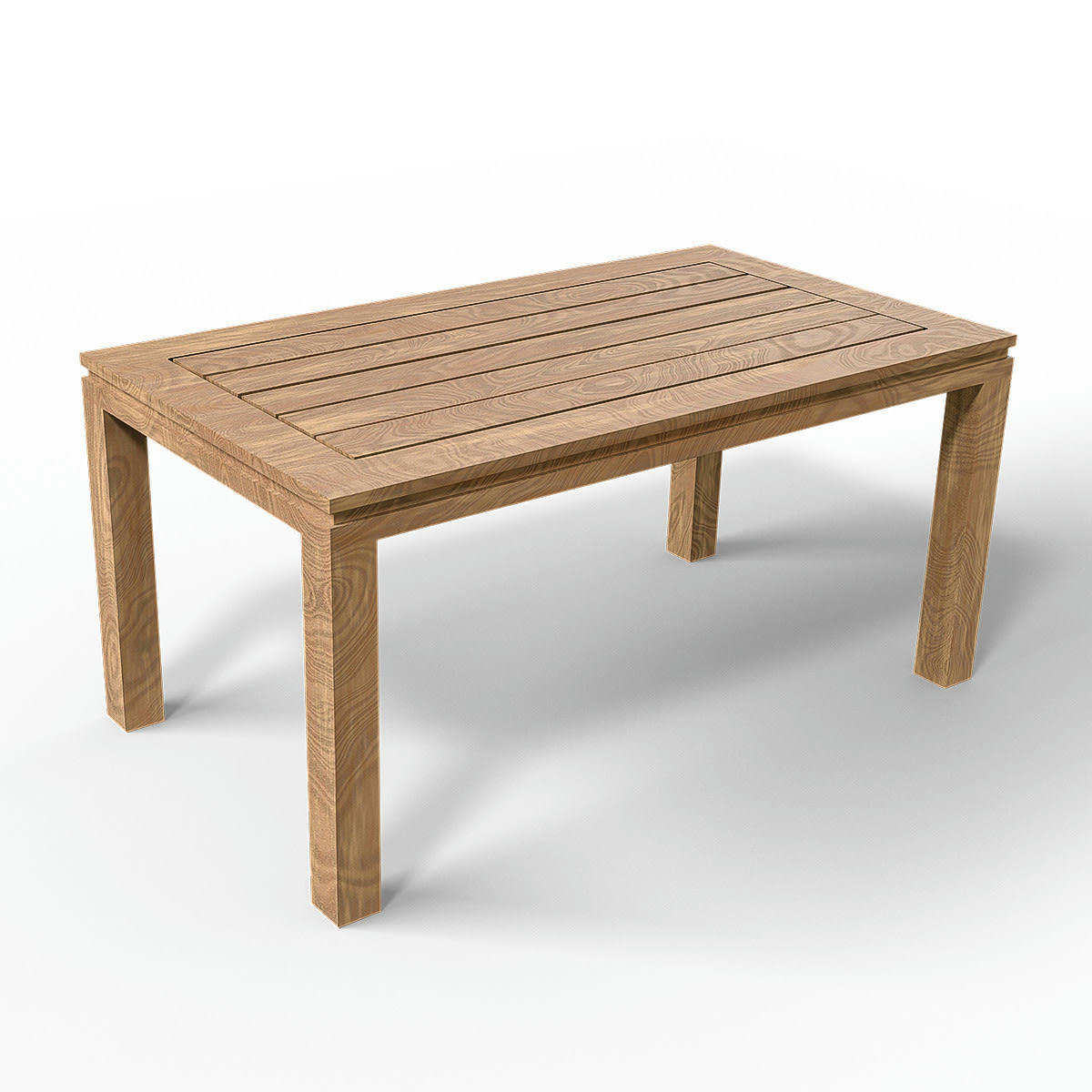 STELLA INDOOR - Table à manger en teck 4 à 6 personnes 160 cm