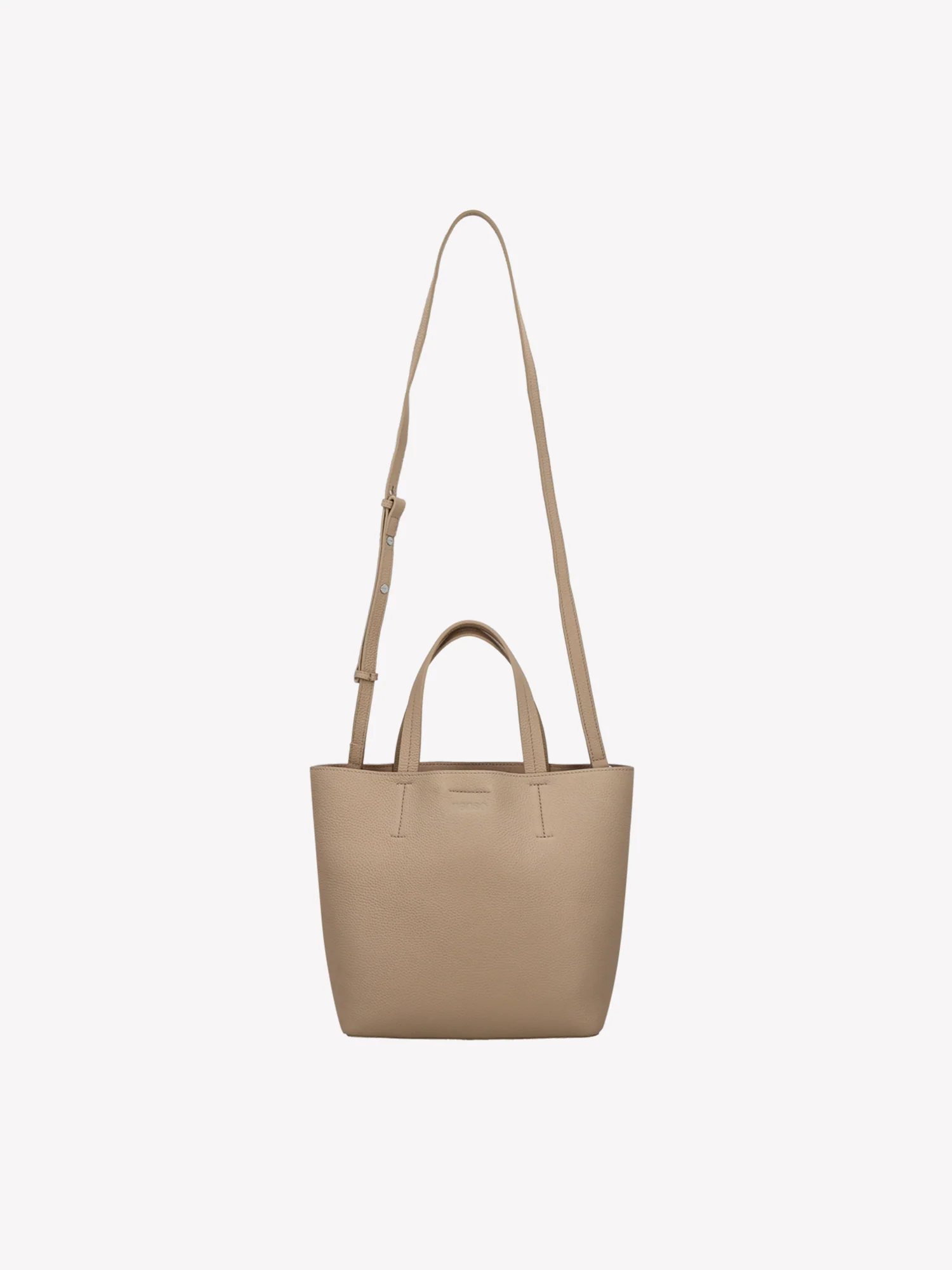 NARU TOTE nahkalaukku - vaalea beige