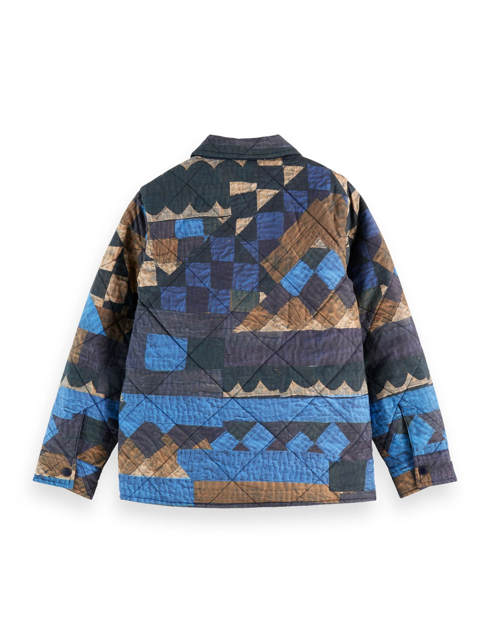 Boys' All-over printed padded shirt jacket