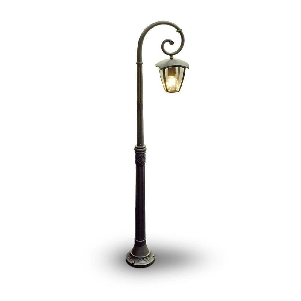 Lampa ogrodowa stojąca czarna 737 wys:136,5 cm 1xE27x60W IP44 V-TAC