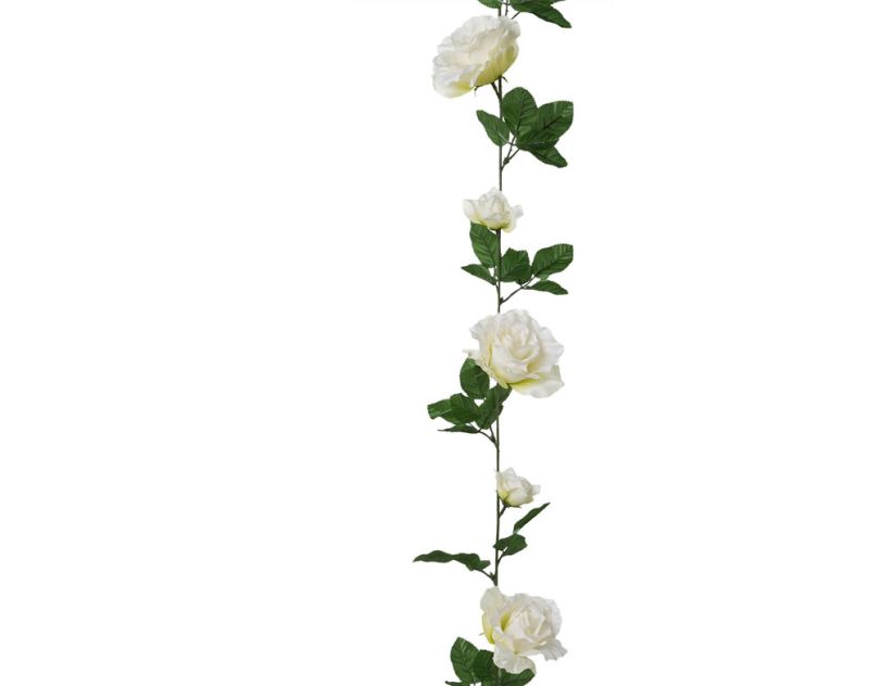 Girlande Rosen weiß