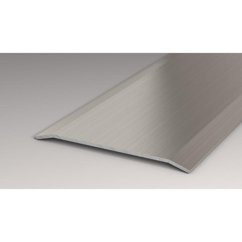 OVERGANGSPROFIL LOGOCLIC STÅL BØRSTET MED SKRUEHULL 2000X80X1,5MM