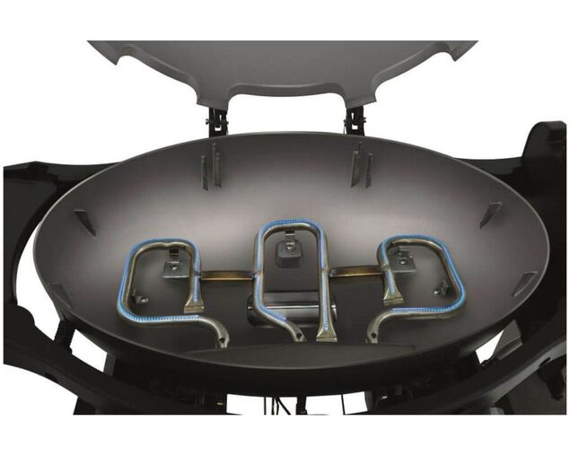 Ziggy Classic Triple Grill LPG BBQ Plus Cart Bundle - Gunmetal Grey