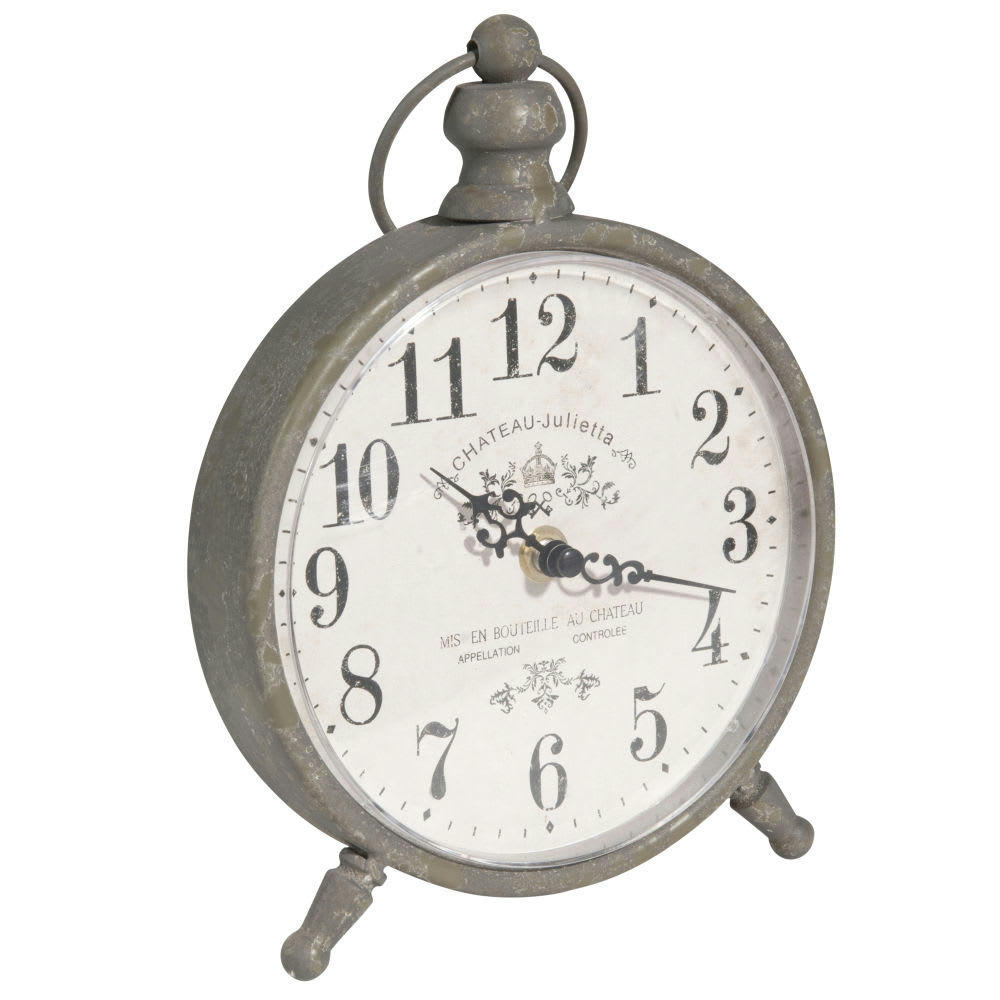 Julietta - Horloge à poser en métal 17x21
