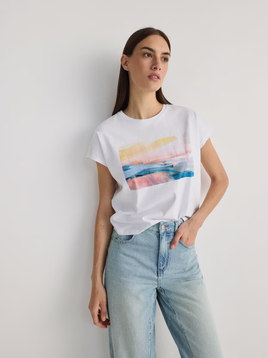 Short T-Shirt With Print