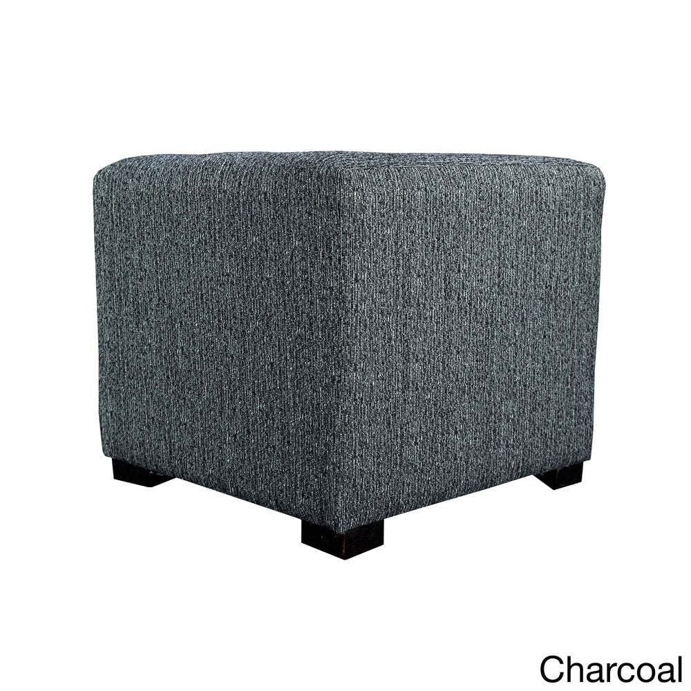 MJL Furniture Text2 Olivia 4-button Tufted Square Ottoman